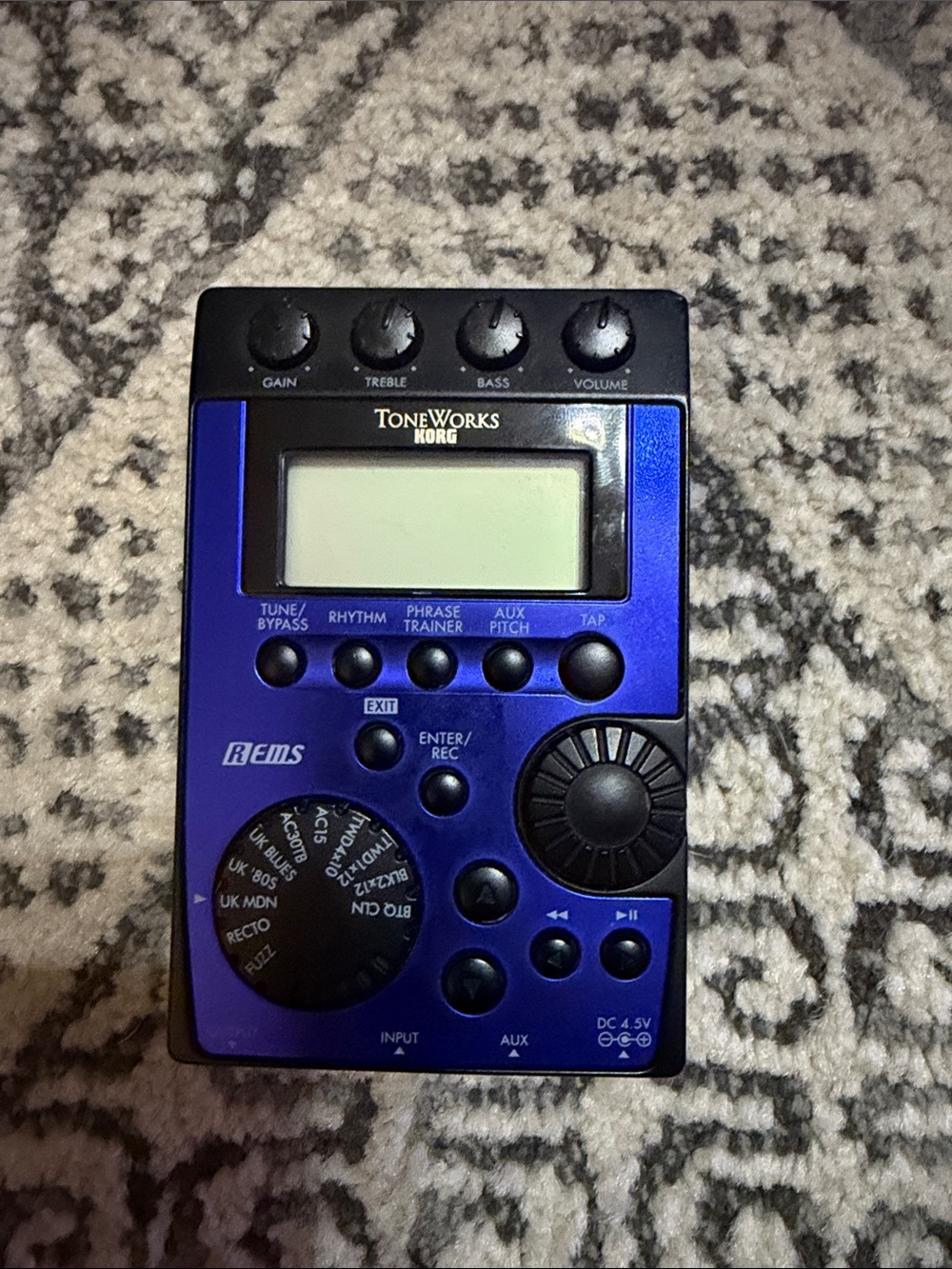 Korg ToneWorks PX4 REMS Portable Guitar Multi-Effects Processor - Blue